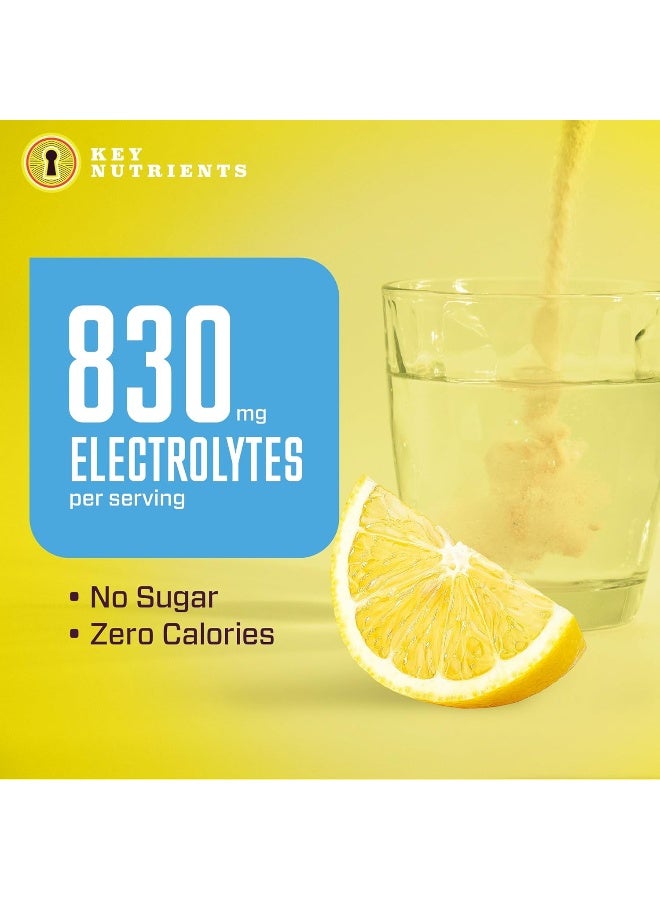 KEY NUTRIENTS Electrolyte Powder, Lemonade Hydration Supplement, 90 Servings - Image 4